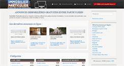 Desktop Screenshot of immobilier-particulier.com